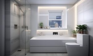 Half frame shower enclosures