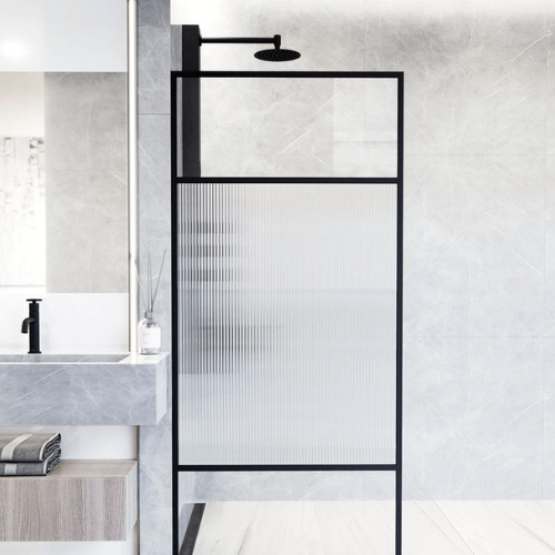 Frosted or Textured Glass Fixed Shower Screens 4