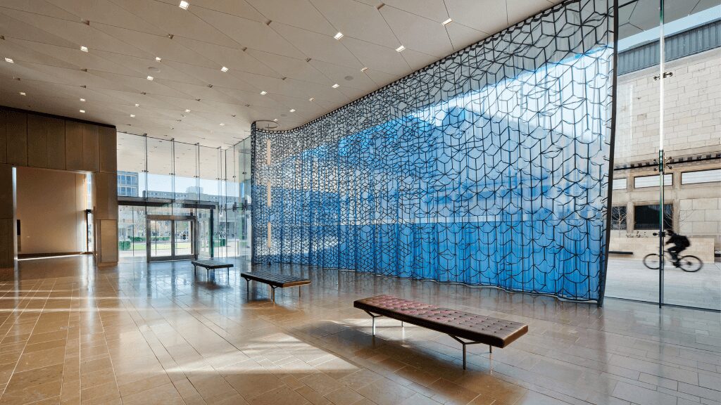 charm of decorative glass partitions